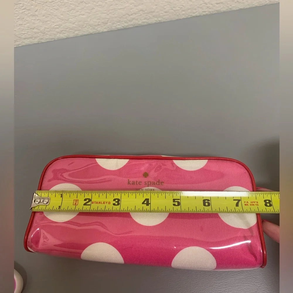 Kate Spade Fuchsia and White Polka Dot Pouch - Picture 10 of 12